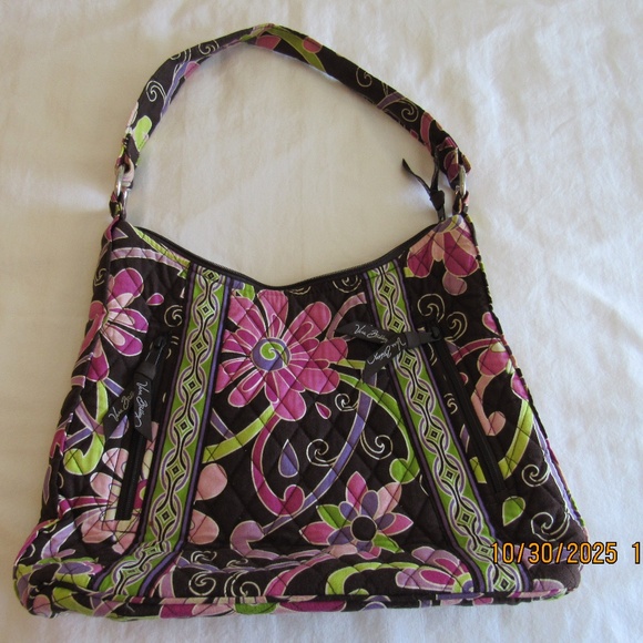 Vera Bradley Quilted Multi Colored Floral Pattern Shoulder Bag - Picture 1 of 11
